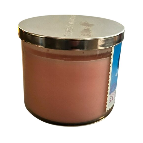 BATH & BODY WORKS SALTWATER TAFFY SCENTED 3 WICK CANDLE 14.5 OZ 2019 EDT - Picture 6 of 9